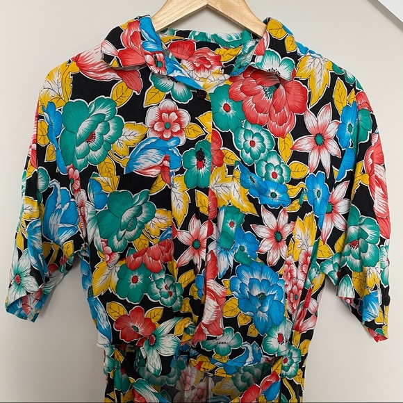 Diane Von Furstenberg | Vintage Floral jumpsuit - Picture 2 of 10